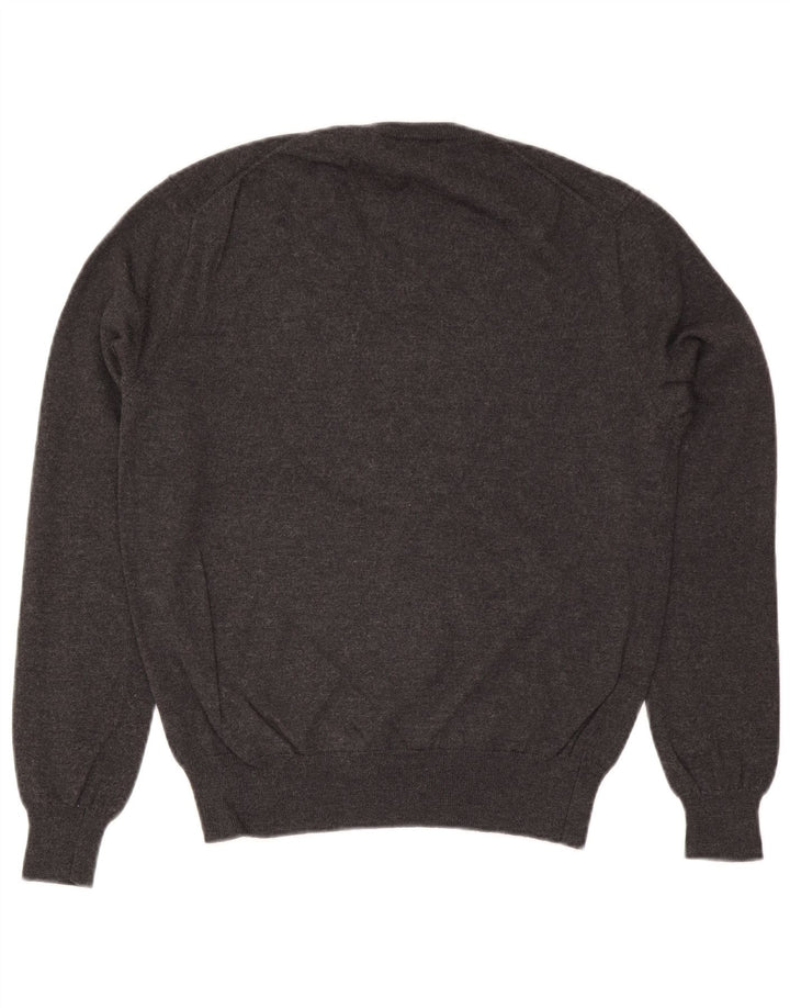Polo Ralph Lauren Maglione da uomo con scollo a V in lana grigio medio