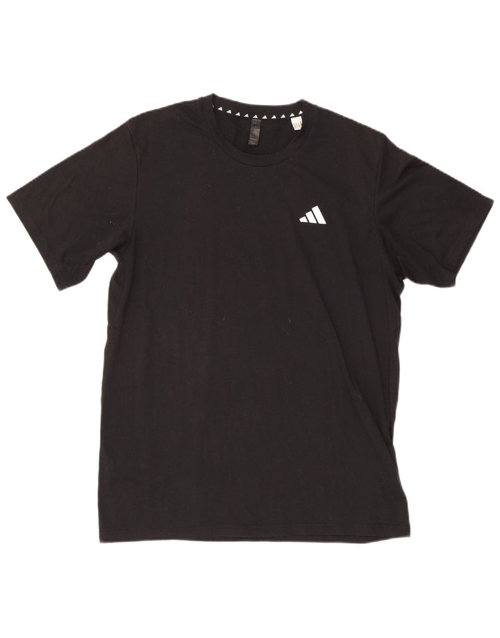 Maglietta Adidas Aeroready da uomo, grande, in poliestere nero
