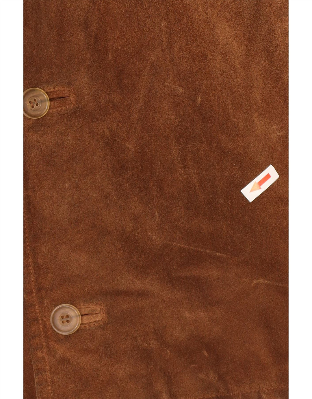 Giacca vintage in pelle scamosciata da uomo IT 54 2XL in pelle marrone