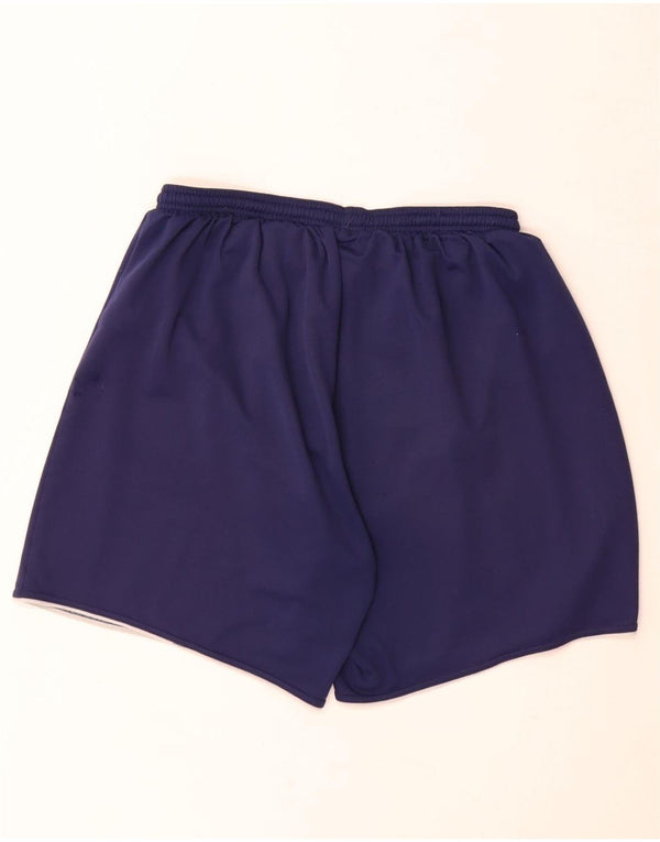 Pantaloncini sportivi da uomo Adidas Large blu navy in poliestere