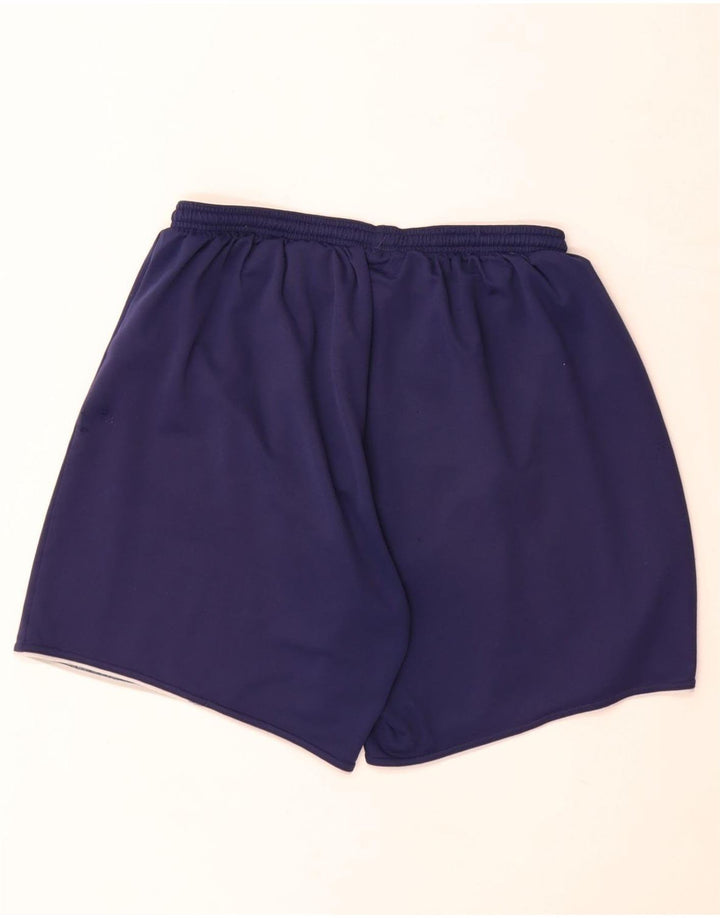 Pantaloncini sportivi da uomo Adidas Large blu navy in poliestere
