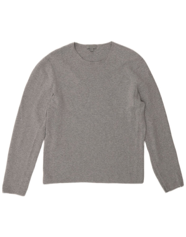 Cos Top da donna a maniche lunghe UK 14 Cotone grigio medio