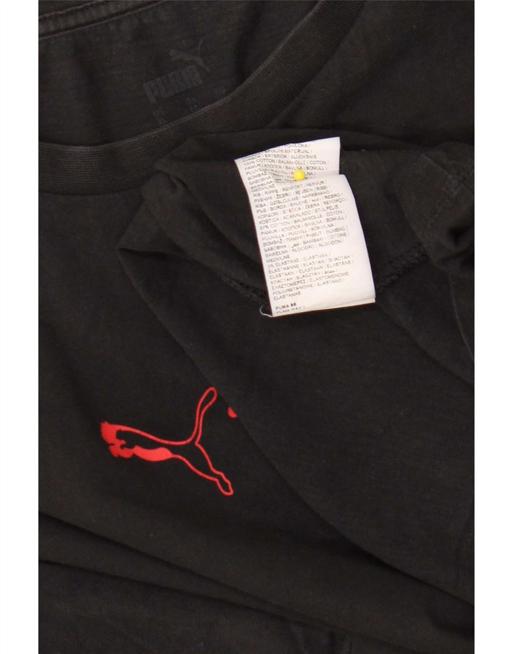 T-shirt da uomo Puma Top XL in cotone nero