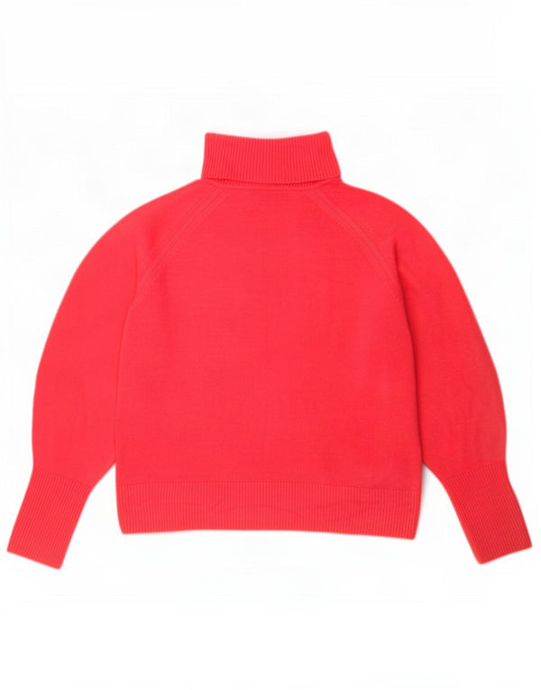 Maglione maglione a collo alto da donna Marks & Spencer UK 14 Acrilico rosa medio