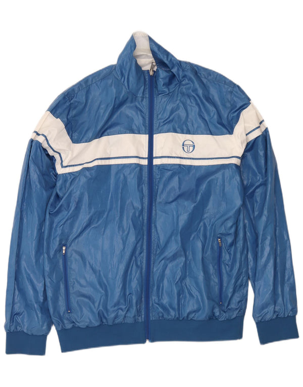 Giacca reversibile da uomo Sergio Tacchini UK 42 XL Poliestere color block blu