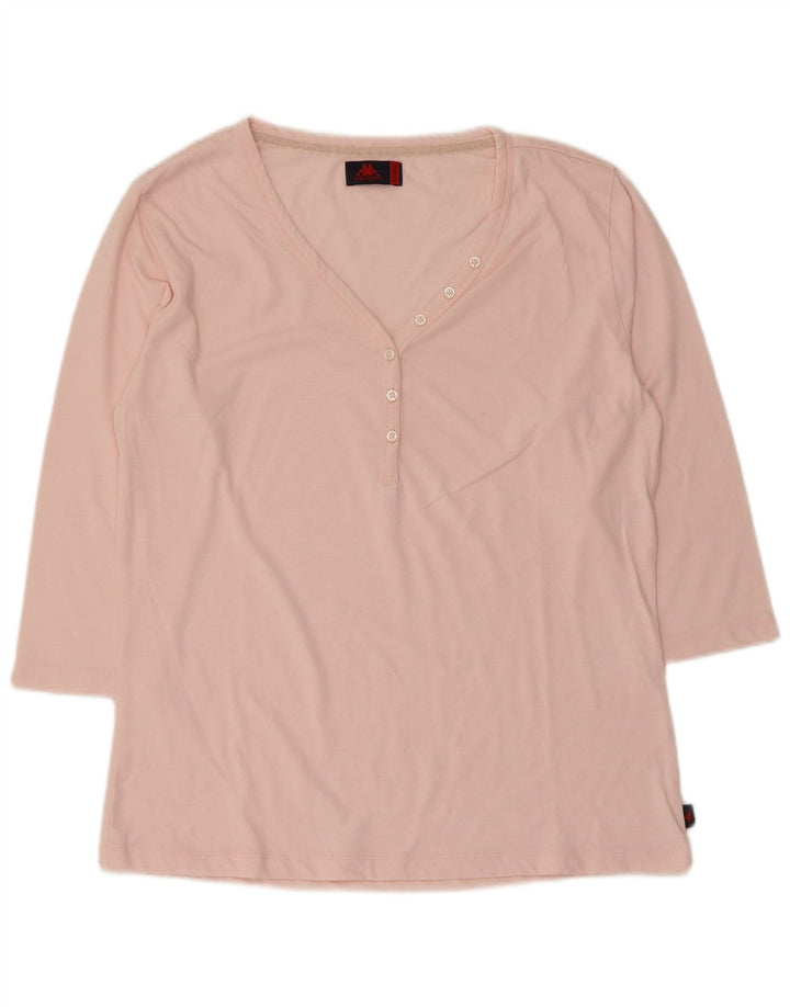 Top Kappa da donna manica 3/4 UK 20 2XL Rosa