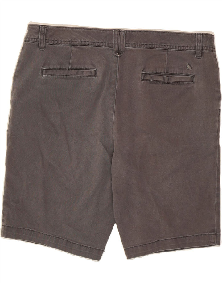 EDDIE BAUER Womens Chino Shorts US 12 Large W34 Grey Cotton Vintage Eddie Bauer and Second-Hand Eddie Bauer from Messina Hembry 