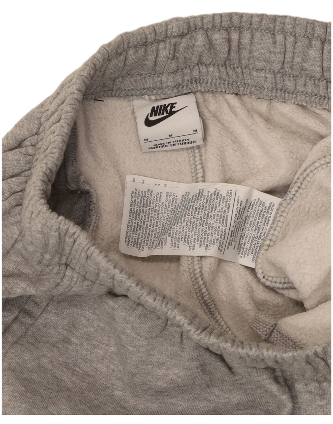 Pantaloni da tuta da uomo Nike Joggers in cotone chiazzato grigio medio