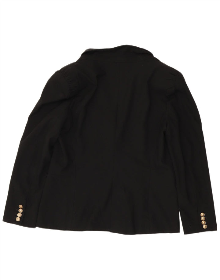 Giacca blazer a 1 bottone da donna Zara UK 18 XL poliestere nero