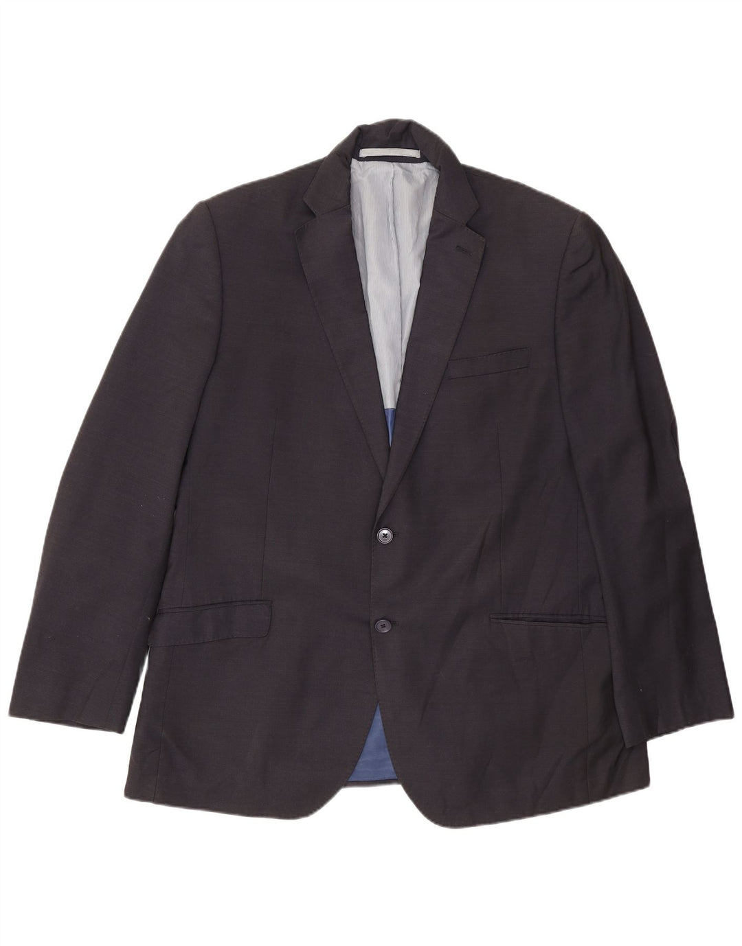 Giacca blazer da uomo a vestibilità regolare a 2 bottoni Marks & Spencer EU 54 XL Blu navy