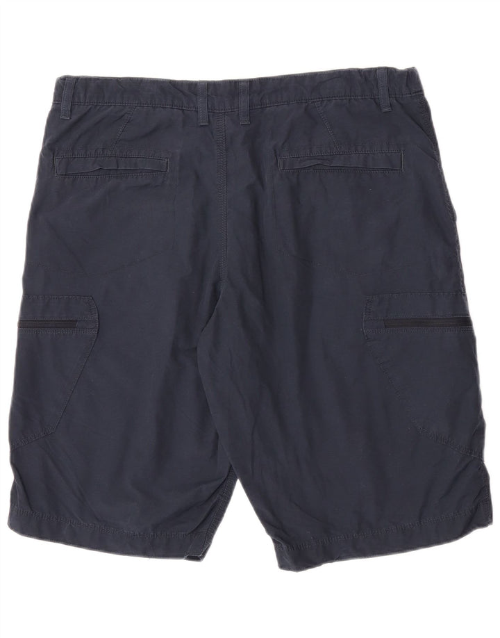 Pantaloncini cargo da uomo Marks & Spencer W36 grandi in cotone blu navy
