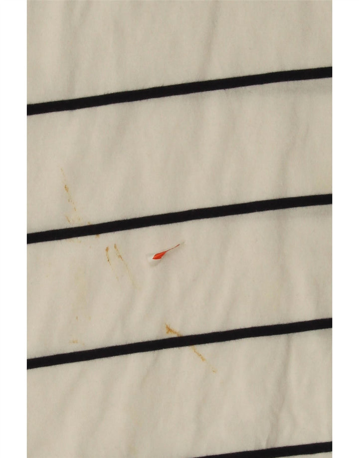 GANT Mens T-Shirt Top XL White Striped Cotton Vintage Gant and Second-Hand Gant from Messina Hembry 