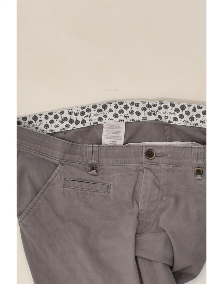 LEE Womens Chino Shorts US 14 XL W34 Grey Cotton | Vintage Lee | Thrift | Second-Hand Lee | Used Clothing | Messina Hembry 