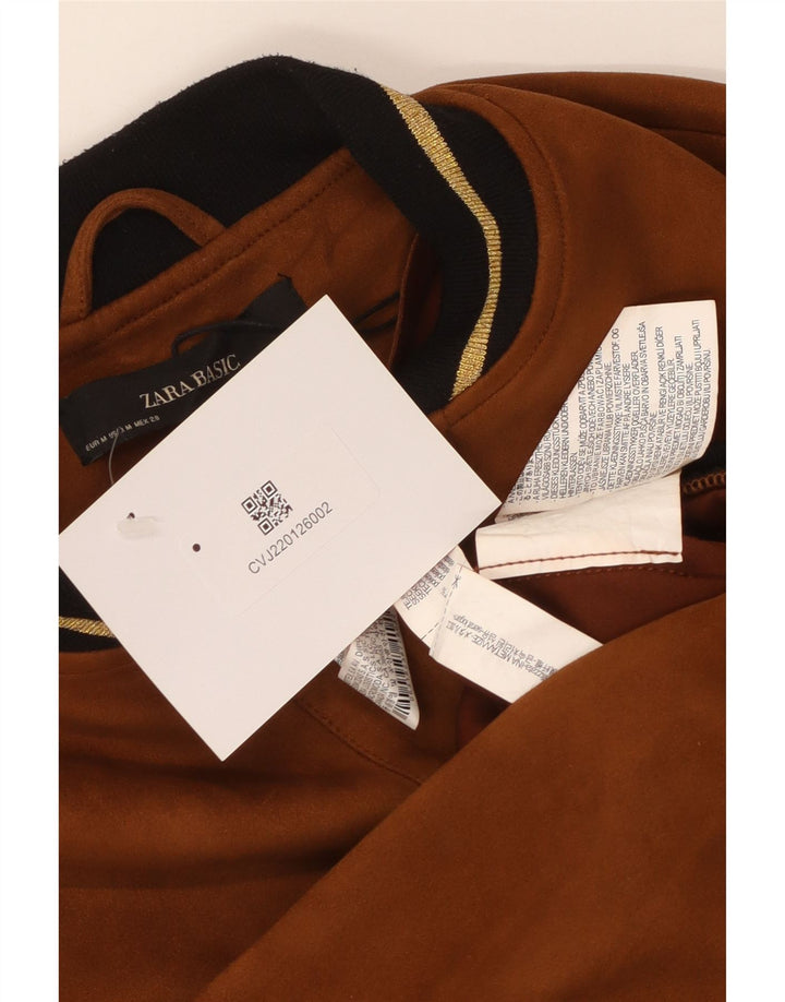 Giubbotto bomber da donna Zara UK 14 Poliestere marrone medio