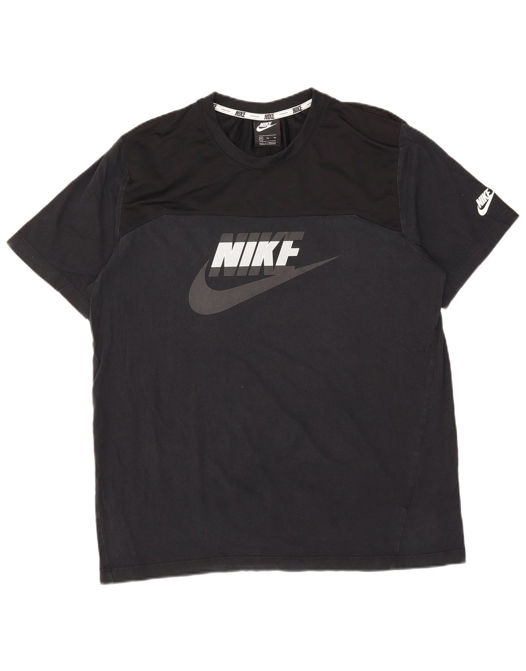 T-shirt grafica da uomo Nike Top XL in cotone nero