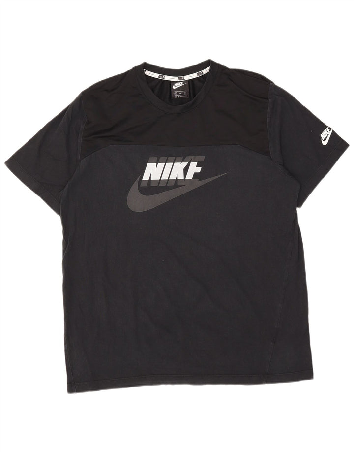 T-shirt grafica da uomo Nike Top XL in cotone nero