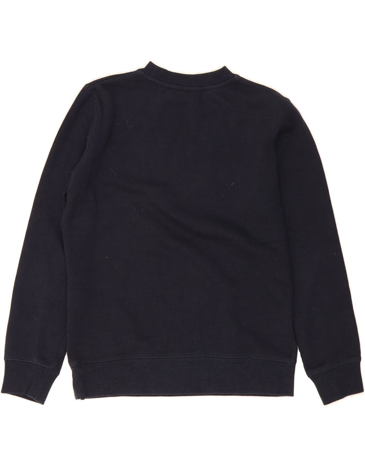 FILA Womens Oversized Graphic Sweatshirt Jumper UK 10 Small Navy Blue Vintage Fila and Second-Hand Fila from Messina Hembry 