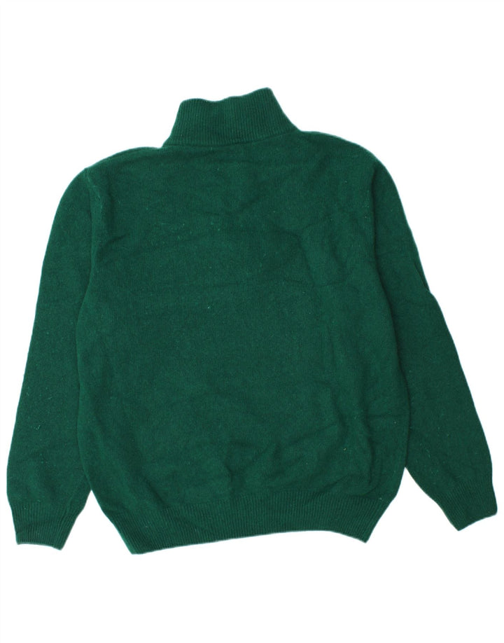 Maglione Kappa da uomo con zip e collo grande verde