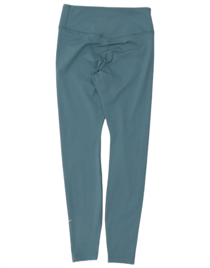 Leggings Nike Dri Fit da donna UK 8 Small Blu Poliestere