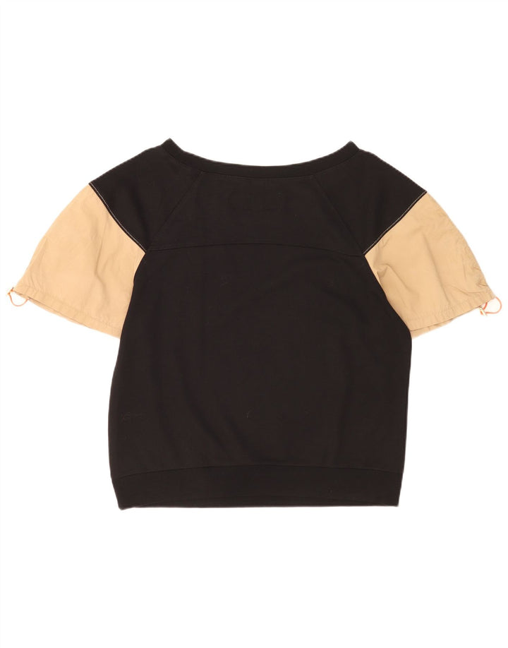 Felpa da donna Benetton Maglione UK 16 Large Black Colourblock