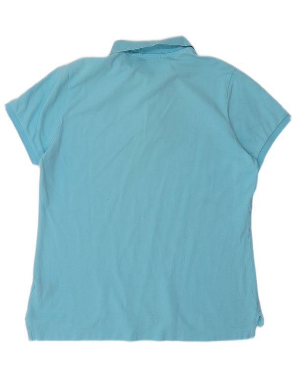 RALPH LAUREN Polo skinny da uomo XL in cotone blu