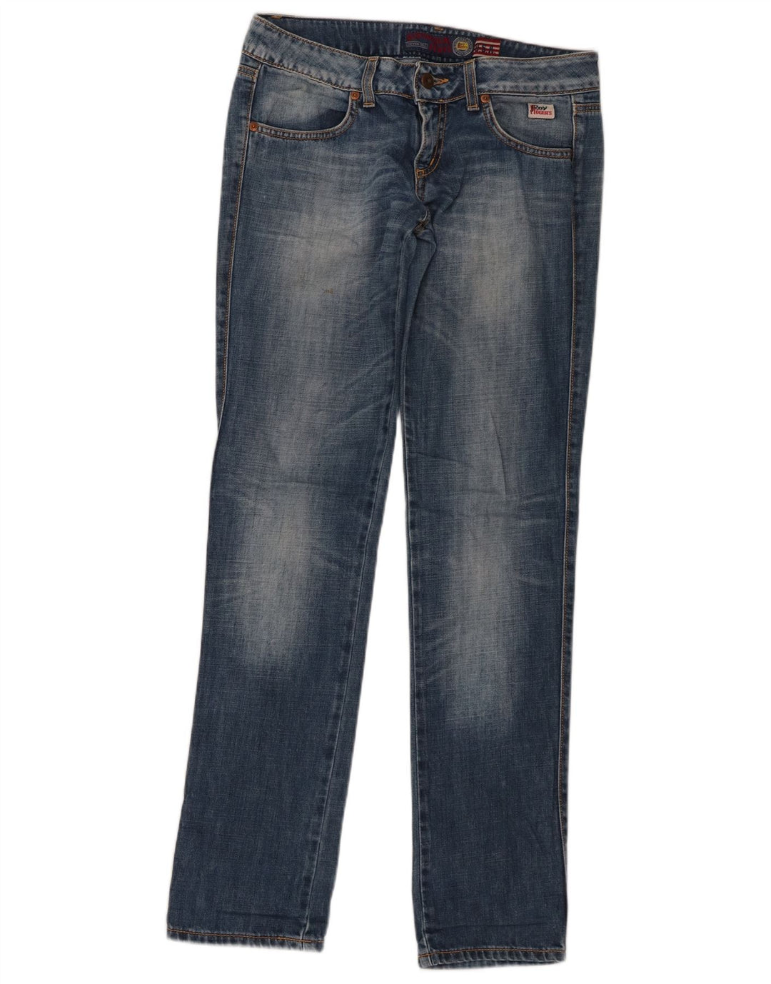 Jeans dritti da donna Roy Rogers W28 L33 cotone blu