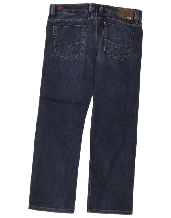 Diesel Jeans dritti Viking da uomo W33 L32 in cotone blu navy