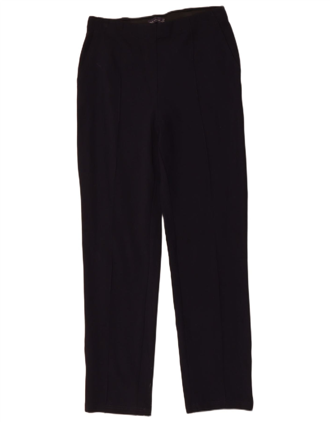 Pantaloni chino da donna MARKS & SPENCER UK 12 medi W30 L31 Blu navy