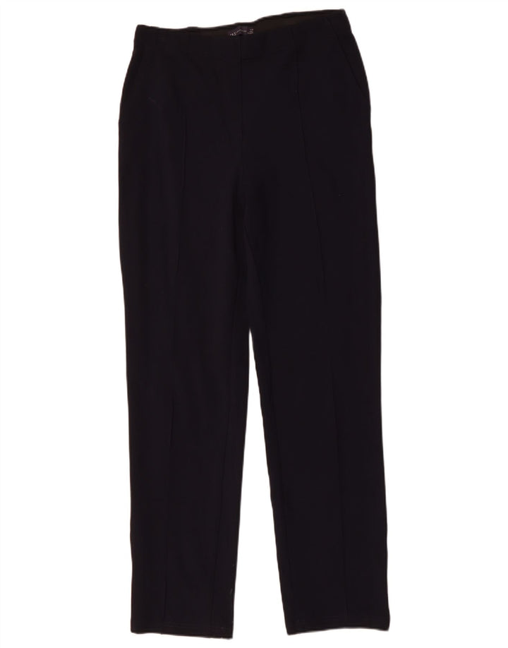 Pantaloni chino da donna MARKS & SPENCER UK 12 medi W30 L31 Blu navy