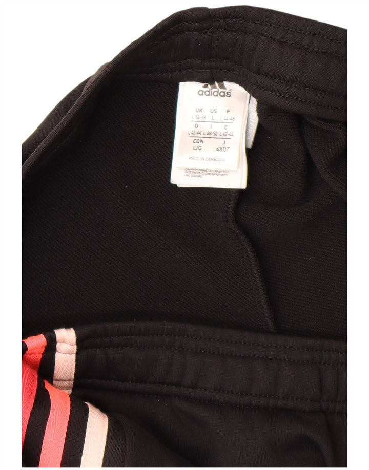 Pantaloni da tuta Adidas Climalite da donna UK 16/18 Large Nero Poliestere