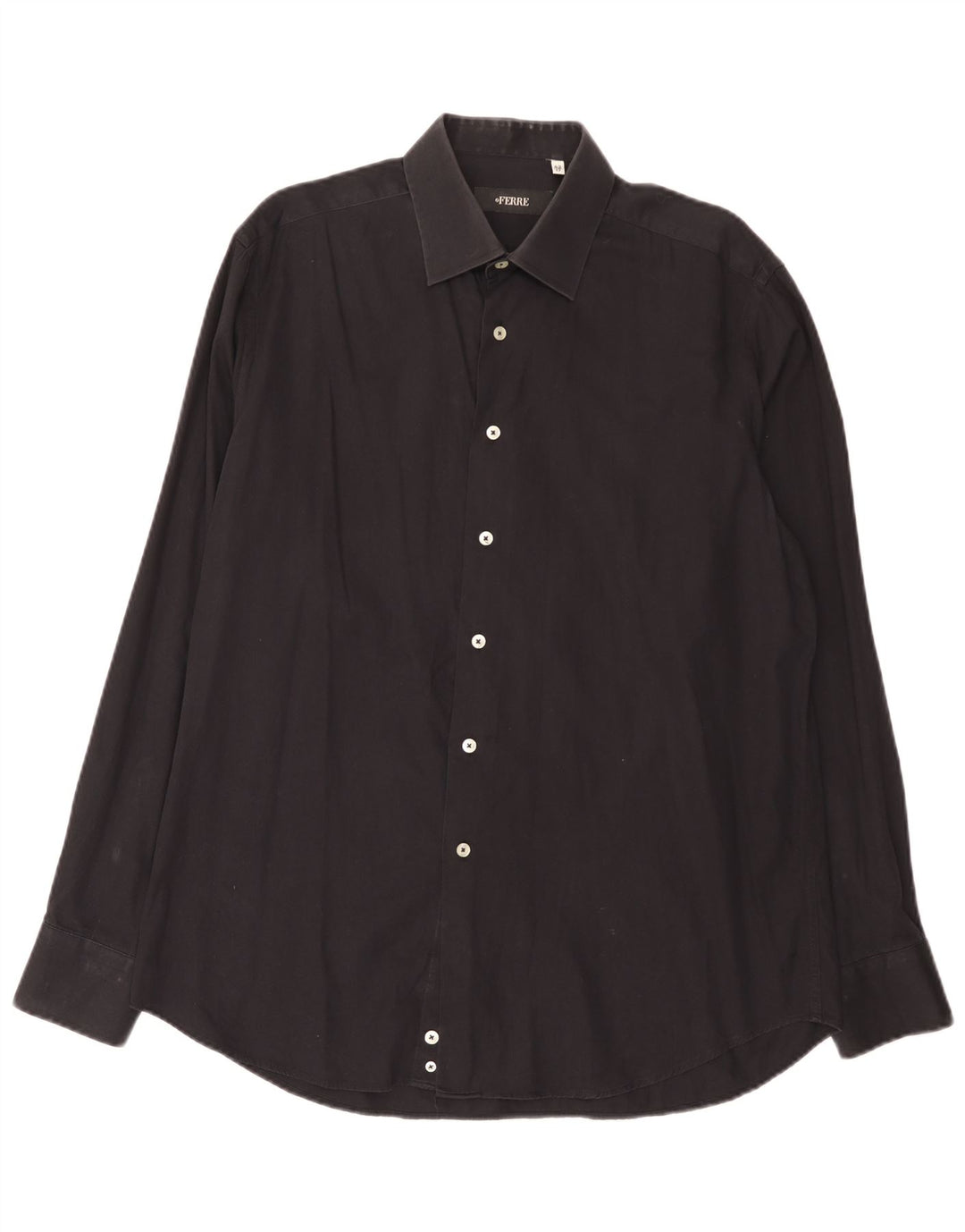 Camicia da uomo Ferre taglia 43 17 XL cotone nero