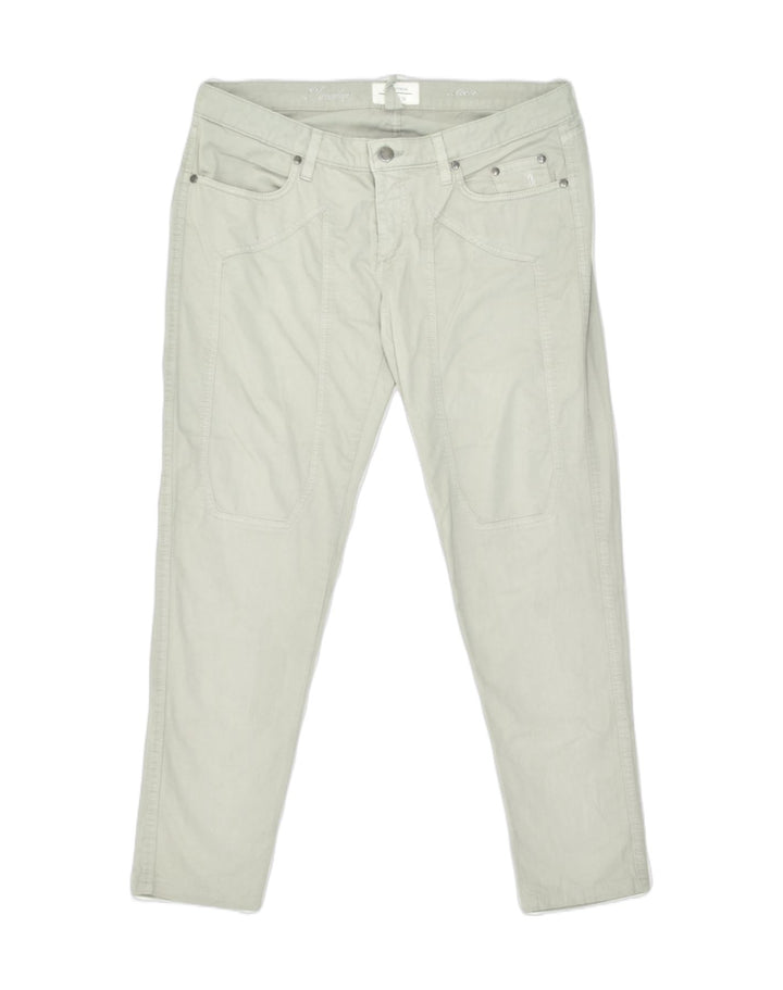 JECKERSON Womens Slim Casual Trousers W34 L27 Beige Cotton | Vintage | Thrift | Second-Hand | Used Clothing | Messina Hembry 