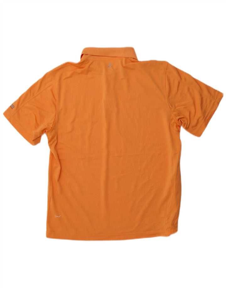 Polo da uomo IZOD in poliestere arancione medio
