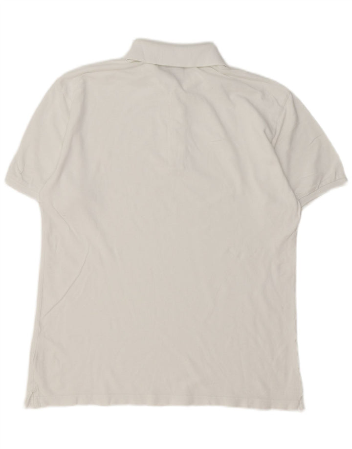 Polo Diadora Uomo Large Bianca in Cotone