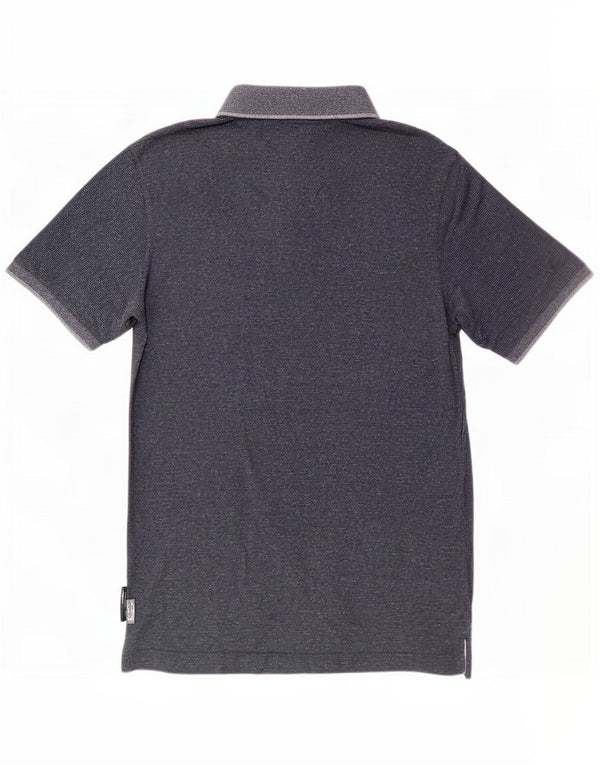 Polo da uomo Superdry Large in cotone screziato blu navy