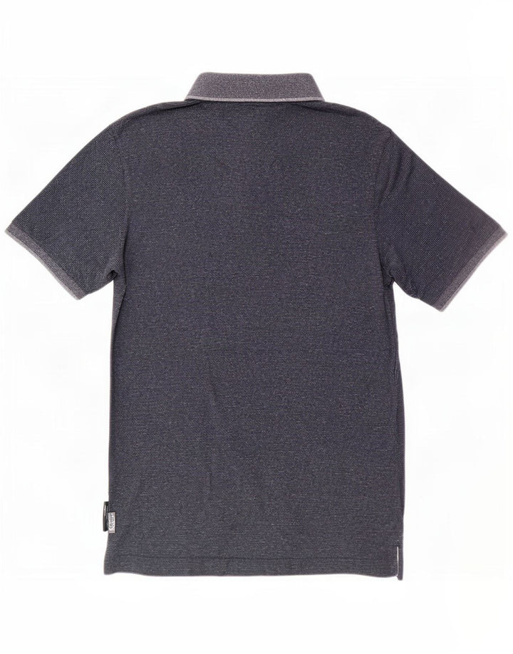 Polo da uomo Superdry Large in cotone screziato blu navy