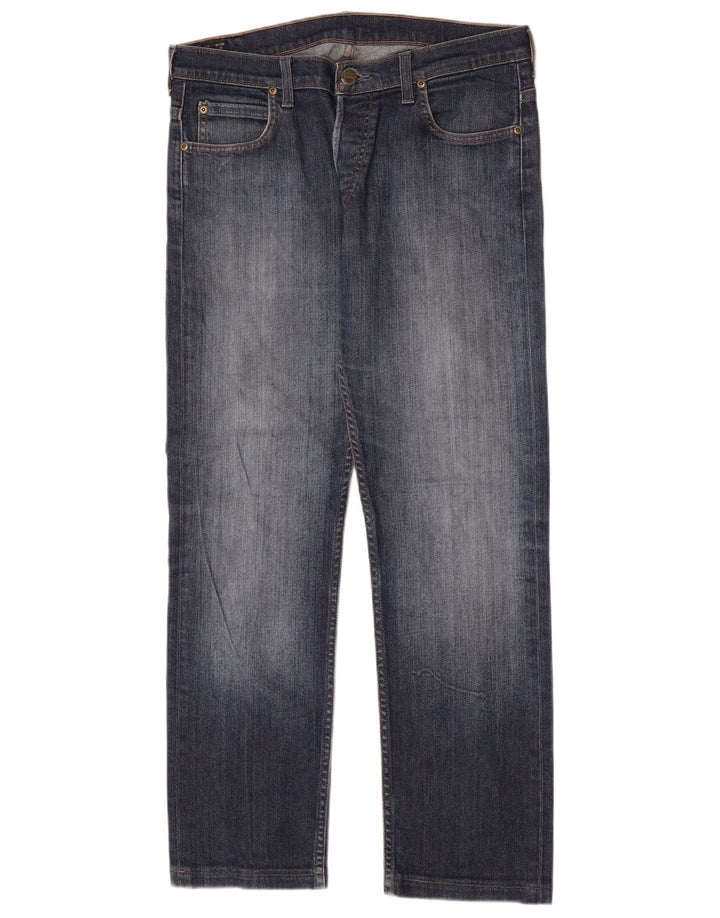 Jeans dritti da uomo Lee Powell W33 L30 cotone blu