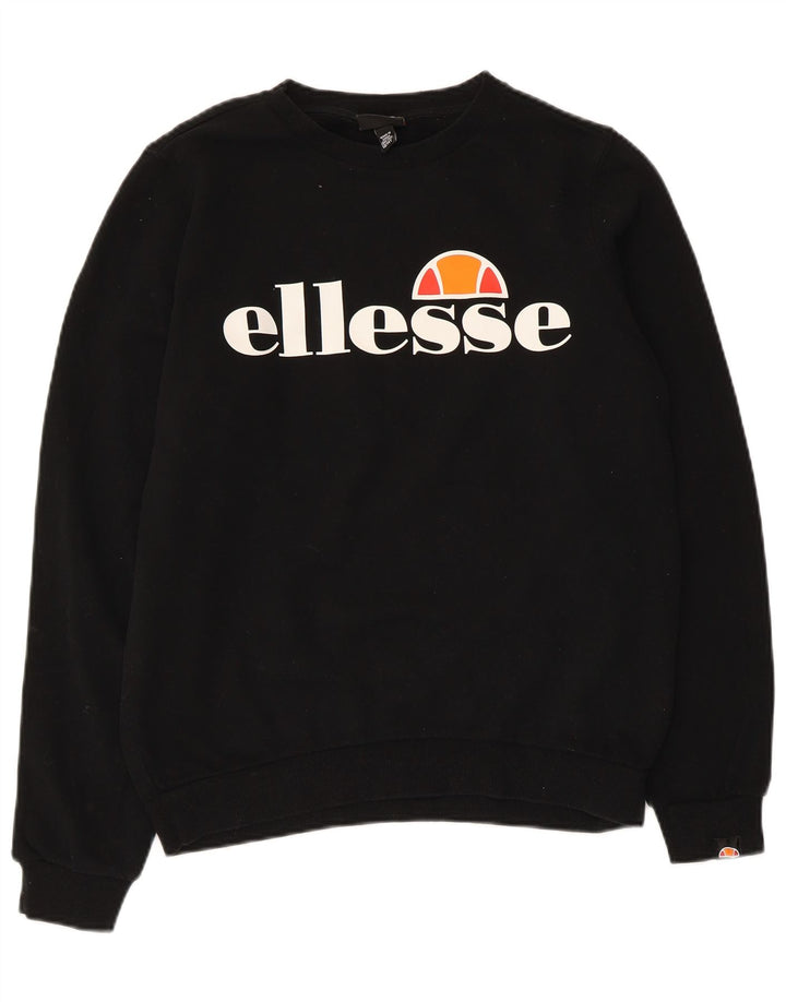 Felpa grafica da bambino Ellesse, 13-14 anni, in cotone nero
