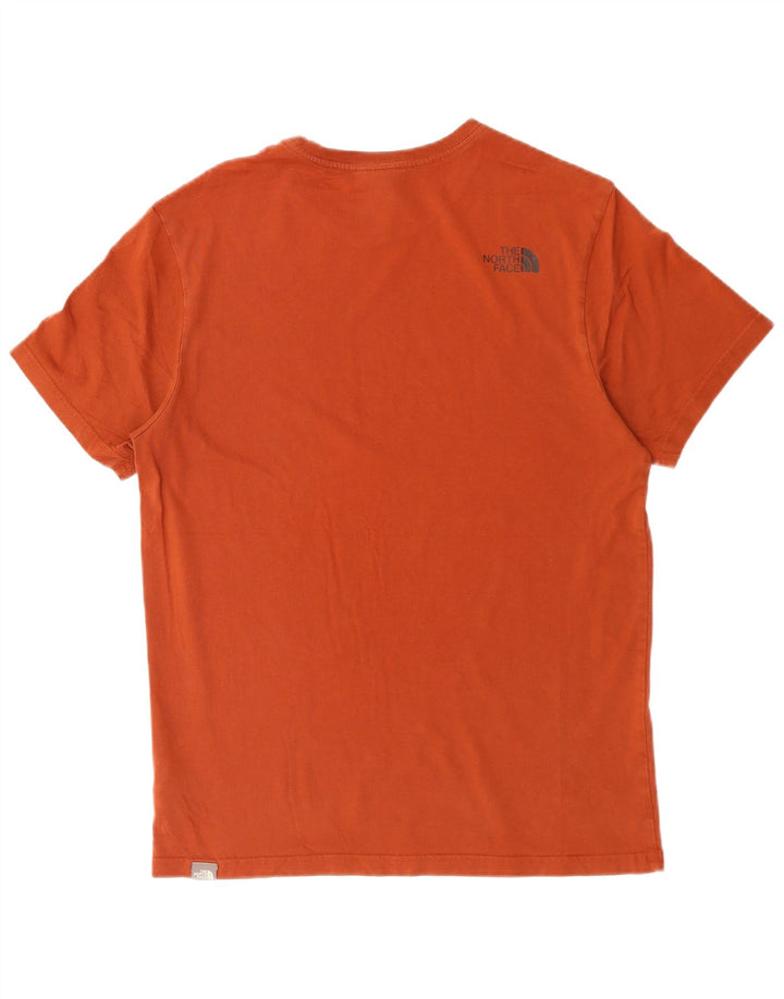 THE NORTH FACE T-shirt grafica da uomo Top in cotone rosso medio