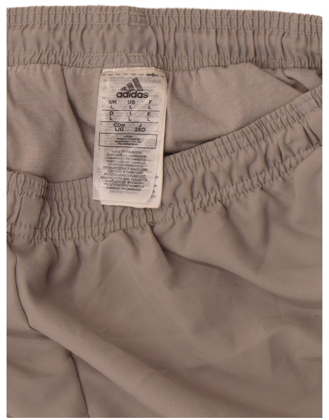Pantaloni da tuta da uomo Adidas Joggers grandi in poliestere grigio
