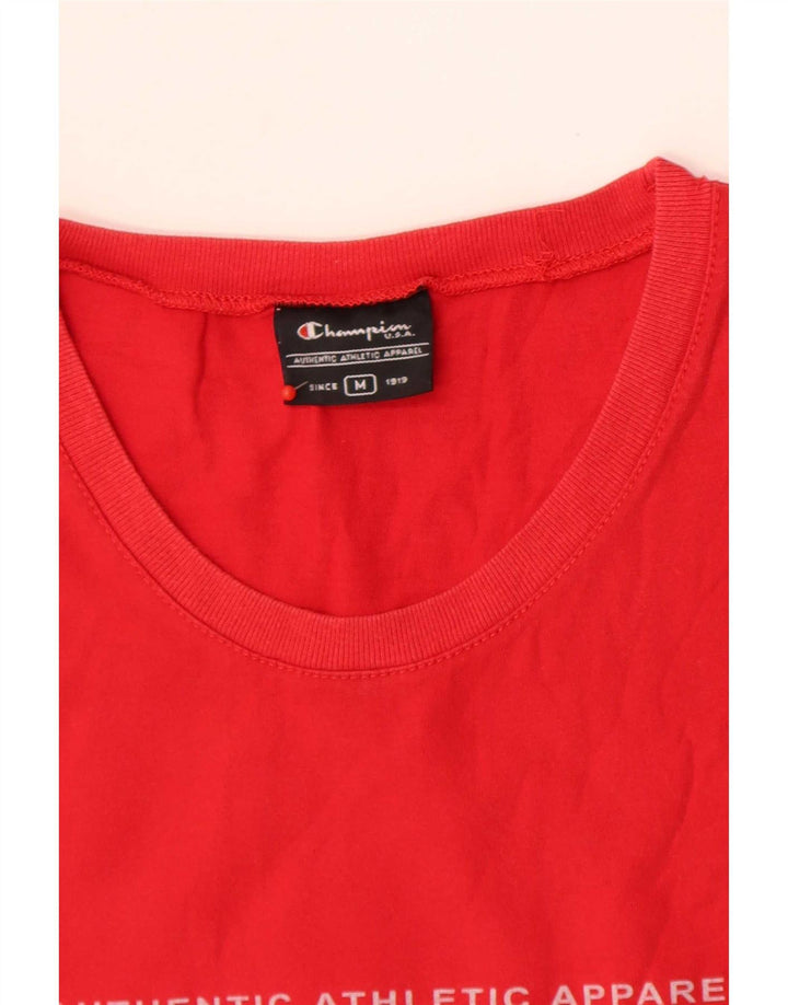 T-shirt grafica da donna Champion Top UK 12 Medium Red