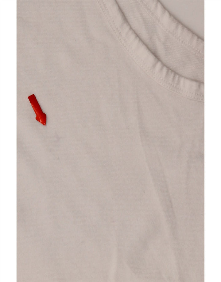 Canotta Nike da uomo grande in cotone bianco