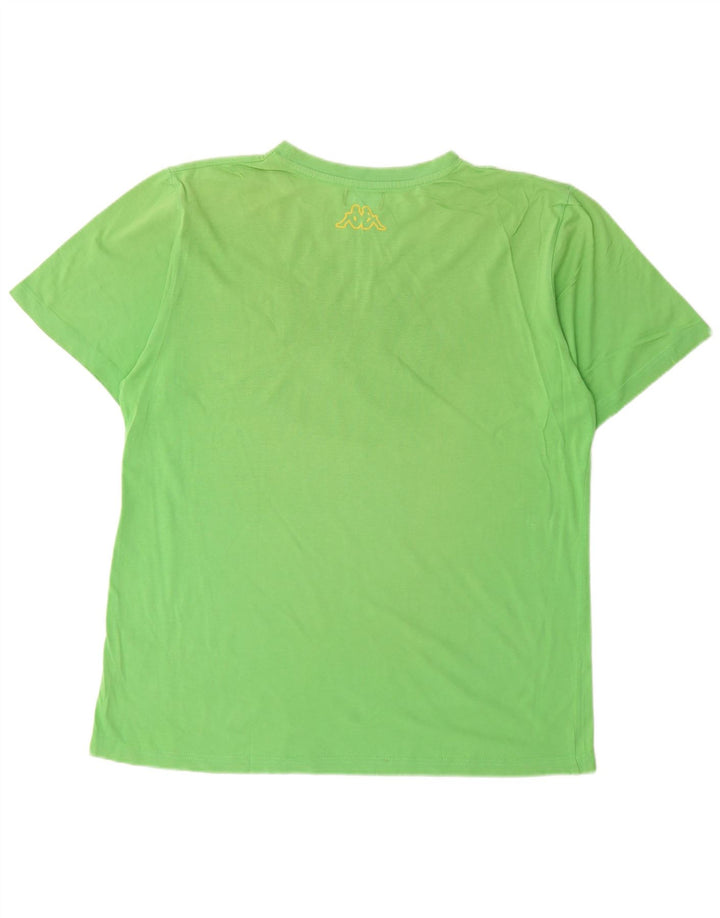 T-shirt grafica da uomo KAPPA Top grande in cotone verde