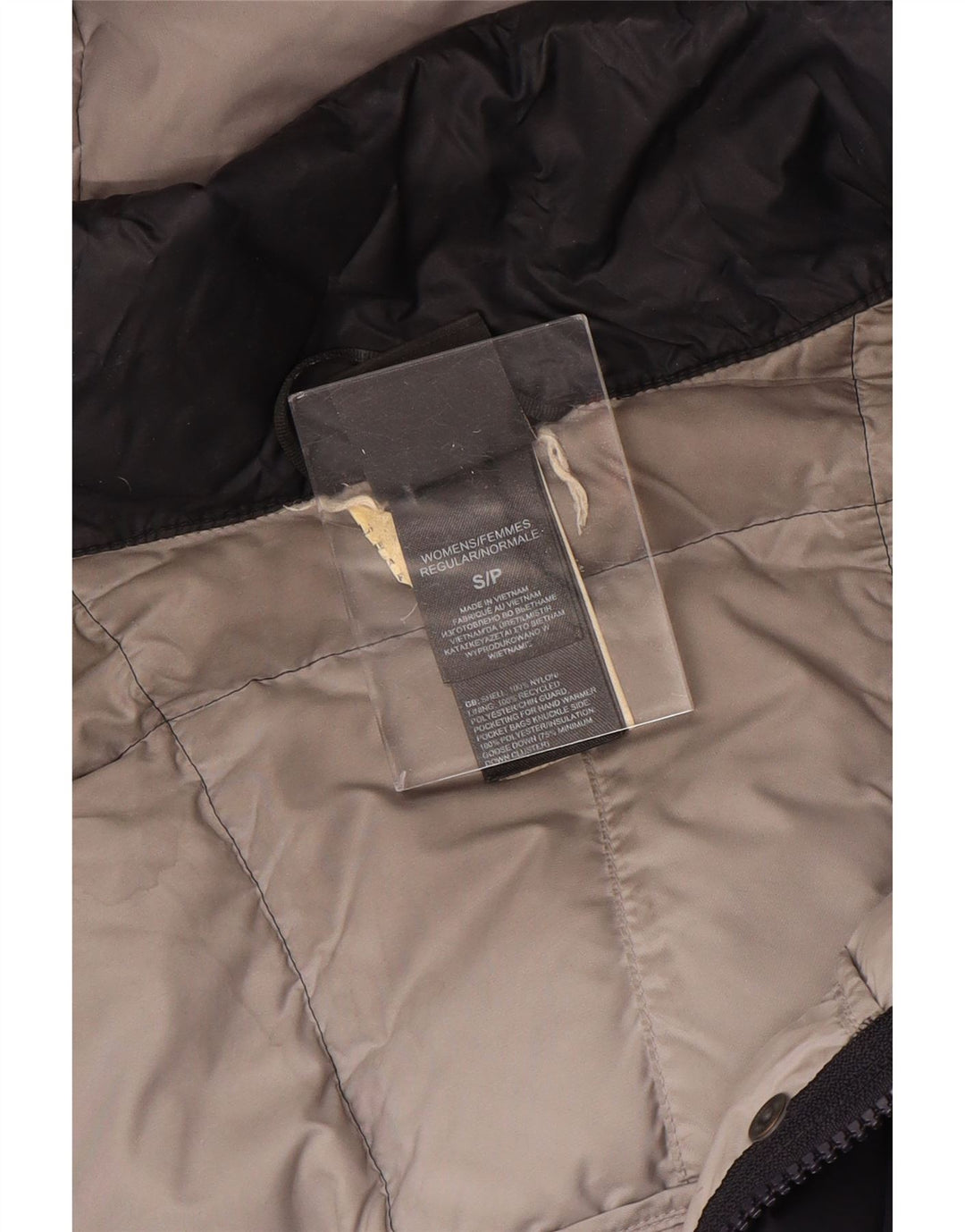 THE NORTH FACE Cappotto imbottito oversize con cappuccio da donna UK 10 piccolo blu navy
