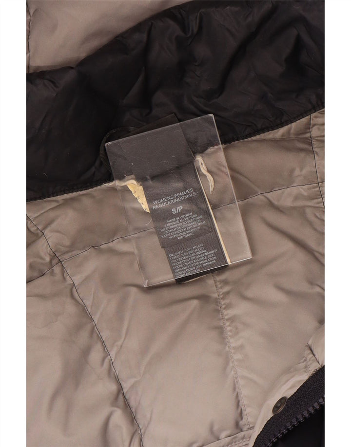 THE NORTH FACE Cappotto imbottito oversize con cappuccio da donna UK 10 piccolo blu navy