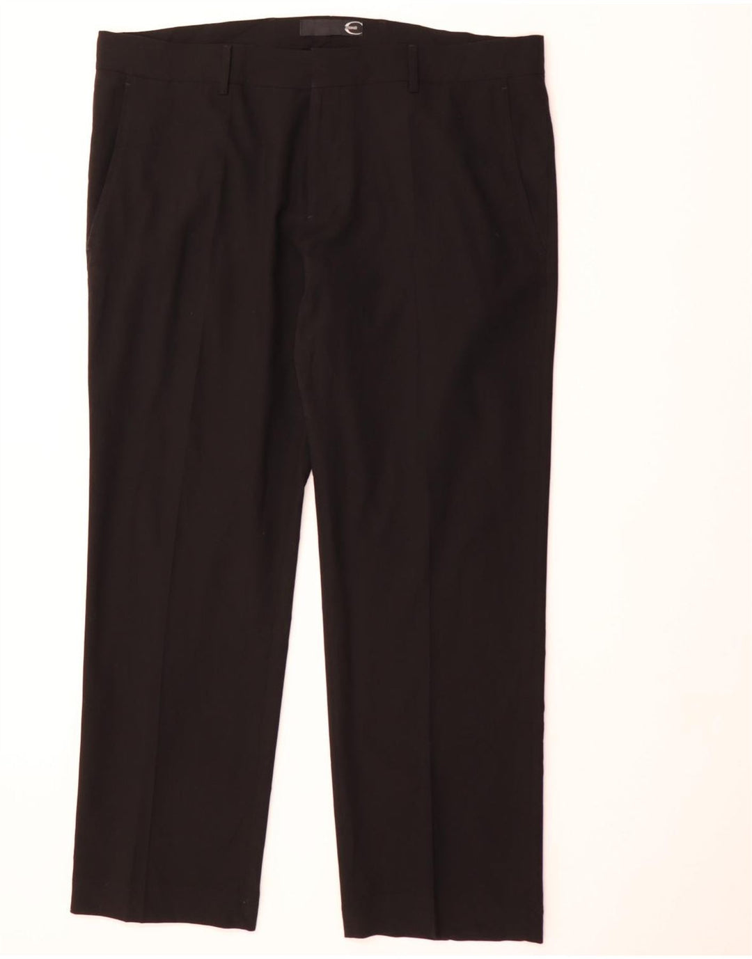 JUST CAVALLI Mens 2 Button 2 Piece Suit IT 58 4XL W42 L23 Black Polyester Vintage Just Cavalli and Second-Hand Just Cavalli from Messina Hembry 