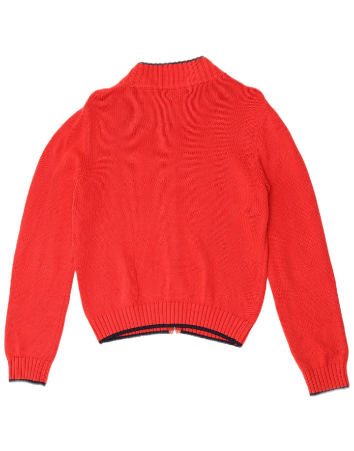 Maglione cardigan grafico da donna Benetton UK 8 piccolo rosso