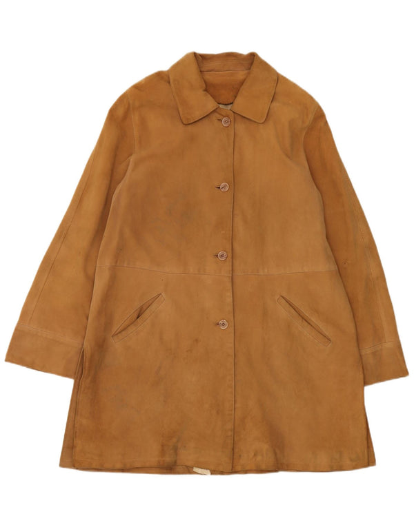 Giacca in Pelle Donna Barone IT 42 Marrone Medio