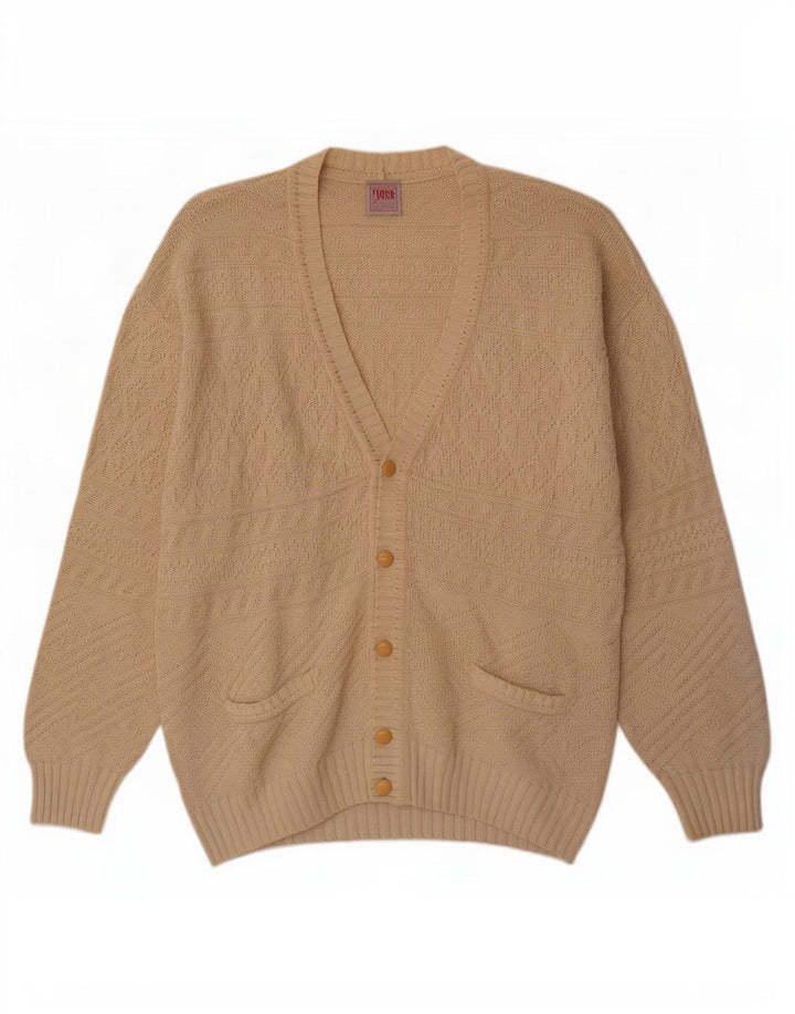 Maglione cardigan da uomo Think Pink IT 54 XL Cotone beige