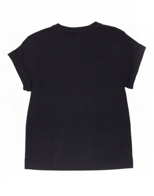T-shirt grafica da donna Jack Wills Top UK 6 XS cotone blu navy